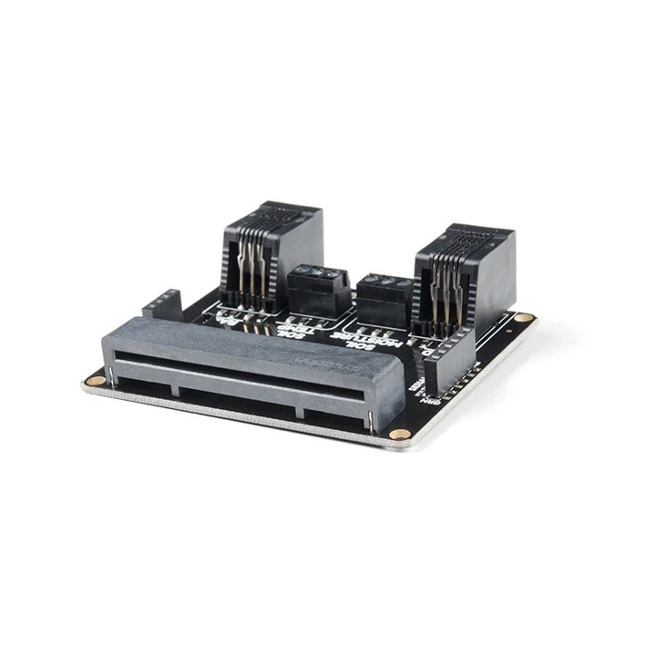 Vue du connecteur de la platine weather:bit (Qwiic)