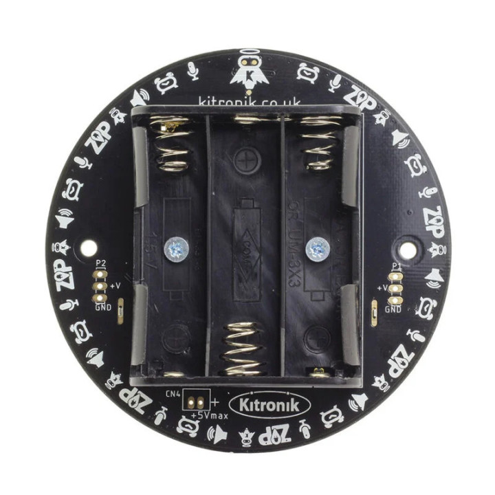 Vue arrière de la platine ZIP Halo HD 60 leds RGB pour micro:bit
