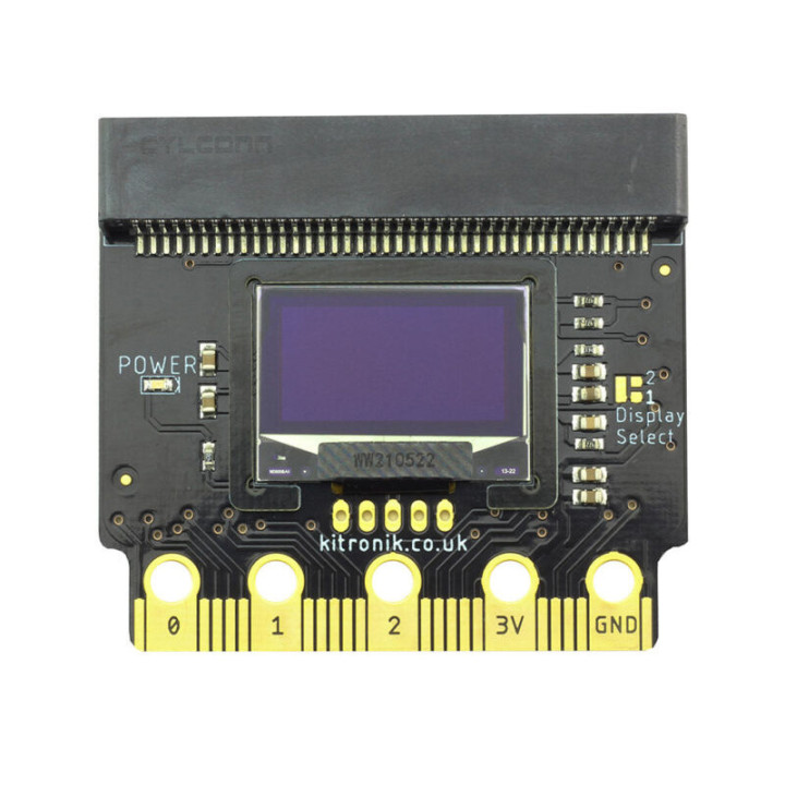 Face avant de la platine afficheur OLED pour micro:bit