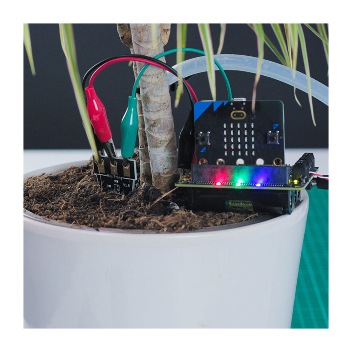 Exemple d'utilisation du capteur d'humidité de sol Mini Prong pour micro:bit
