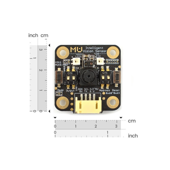 Dimensions de la camera MU Vision Sensor 3