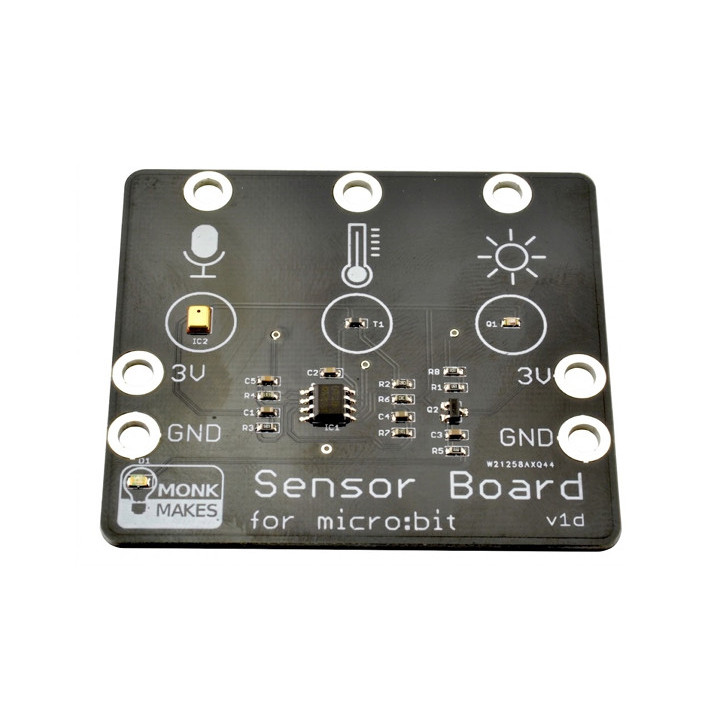Vue sur la carte multi-capteurs pour micro:bit