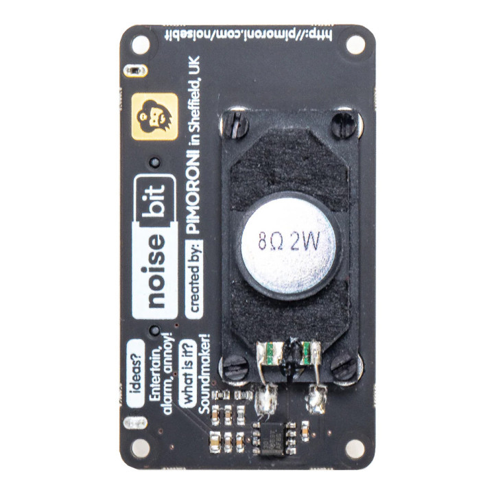Vue de dessus du module noise:bit pour micro:bit