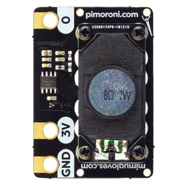 Vue de face du module MINI.MU Speaker pour micro:bit