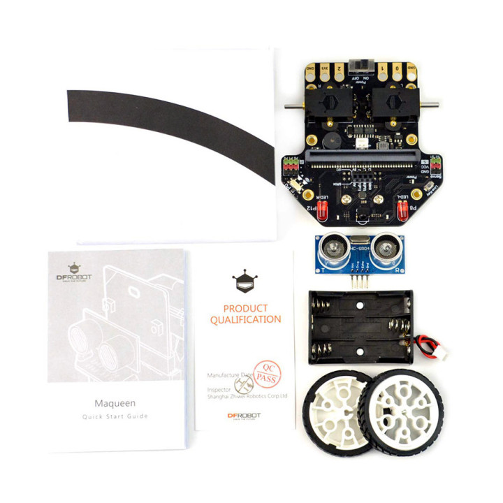 Détail du pack châssis du Robot Maqueen