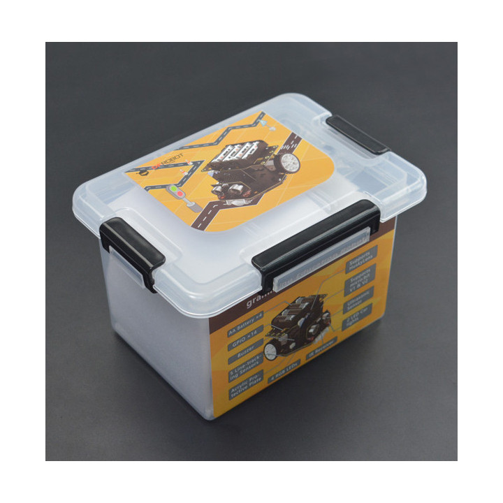 Détail de la boite du robot DFROBOT micro:Maqueen Plus V2 MBT0021-EN