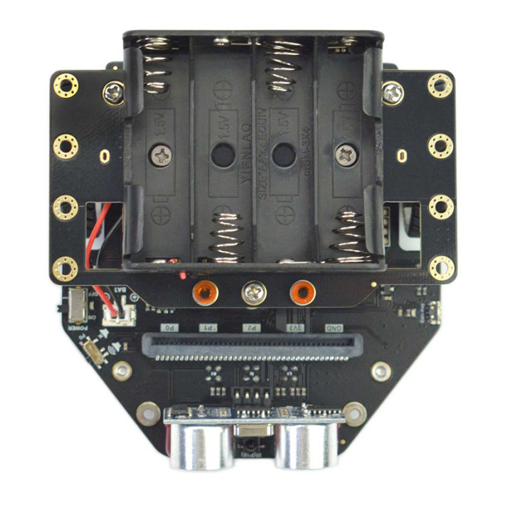 Vue de dessus du robot DFROBOT micro:Maqueen Plus V2 MBT0021-EN