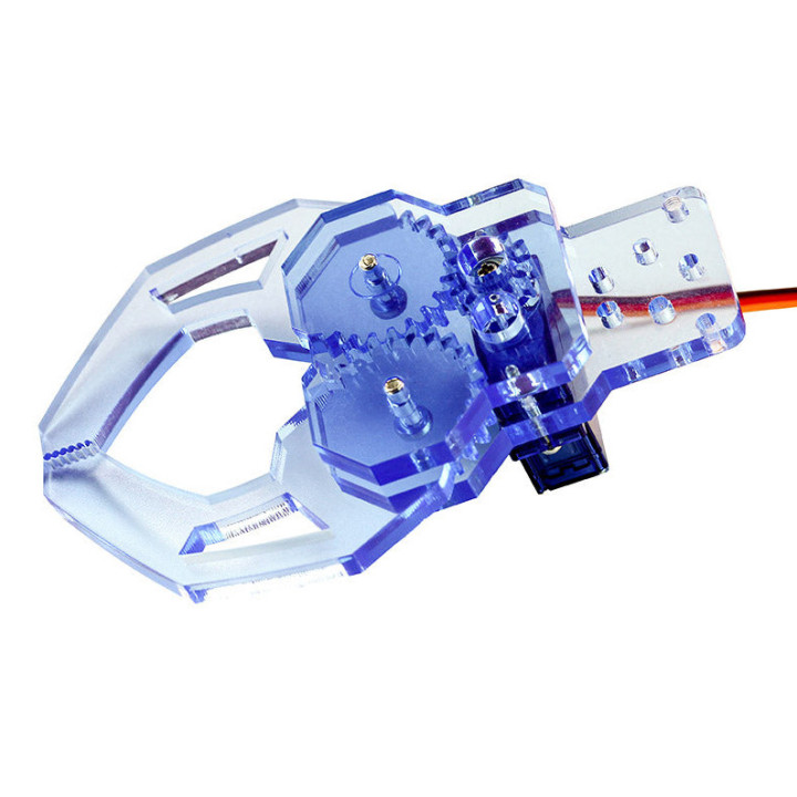 Vue de côté de la pince robotique Gripper