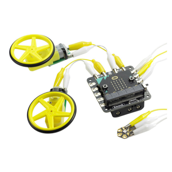 Exemple d'utilisation de la platine :CREATE Klip Motor Driver pour micro:bit