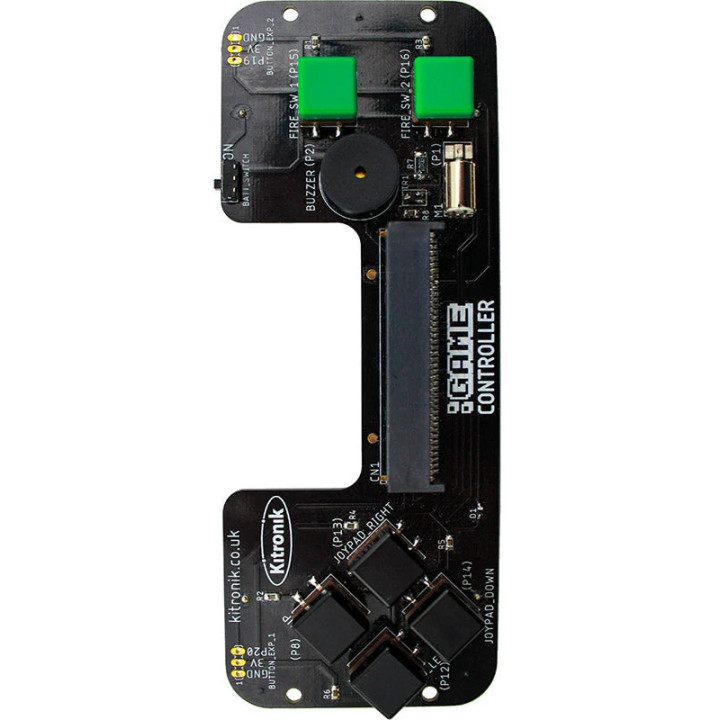 Vue de dessus de la platine :GAME Controller pour micro:bit
