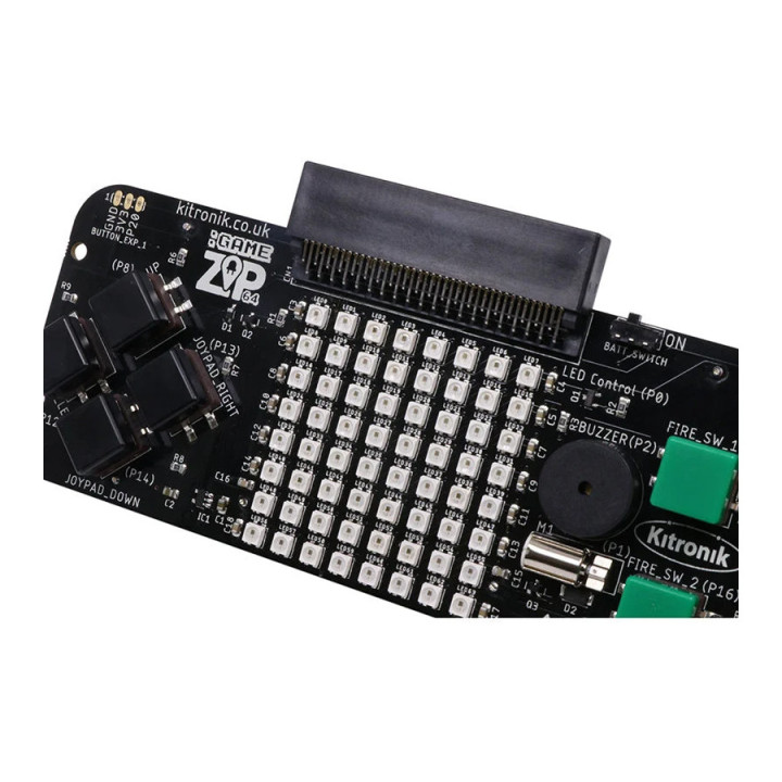 V ue de côté du GAME ZIP 64 pour micro:bi