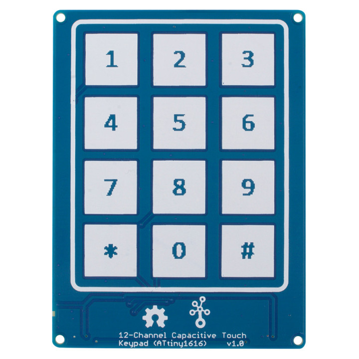 Vue de dessus du clavier Grove capacitif à 12 touches 101020636
