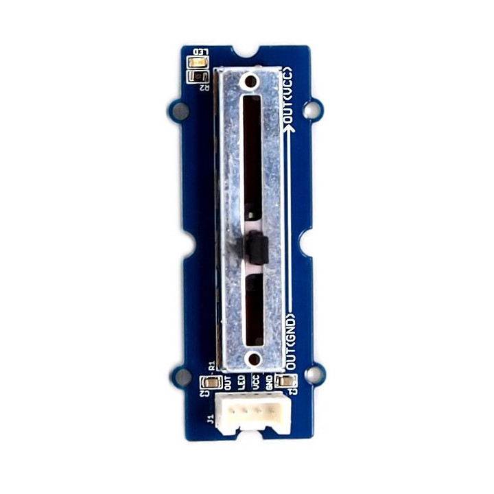 Vue de dessus du module Grove Potentiomètre rectiligne 101020036