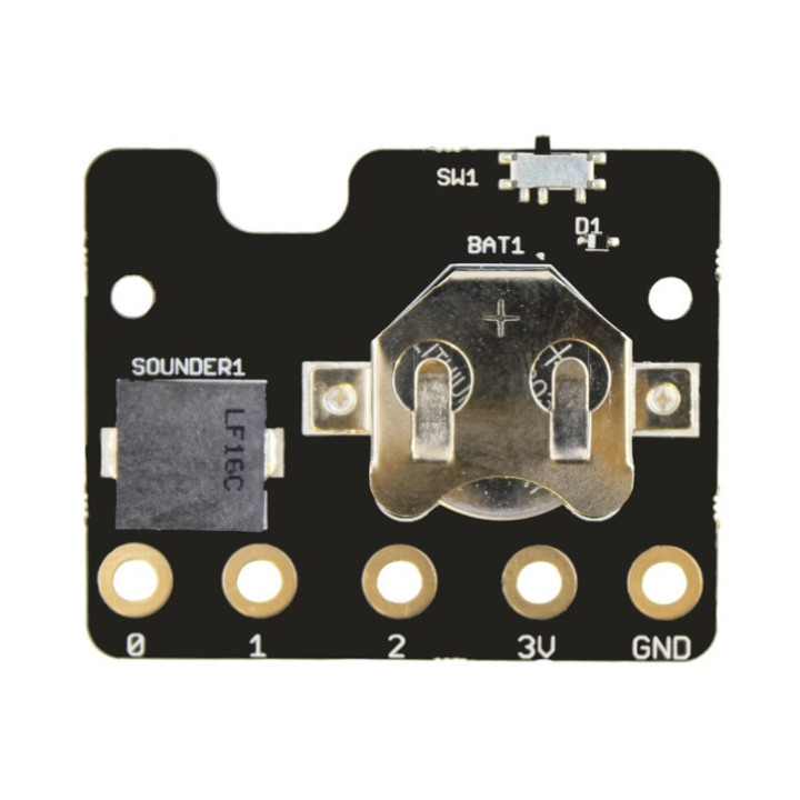 Vue avant du module MI:power board pour micro:bit