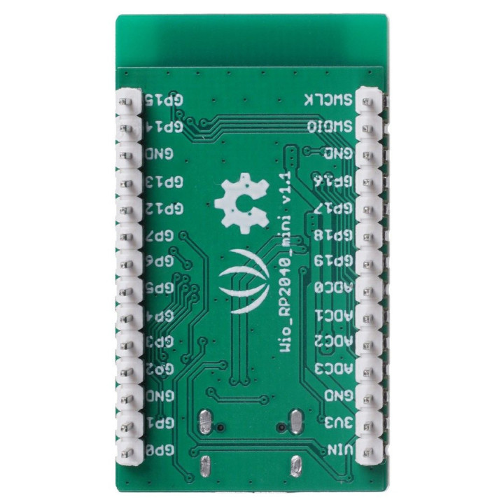 Vue arrière du mini Dev Board Wio RP2040 - 102991555