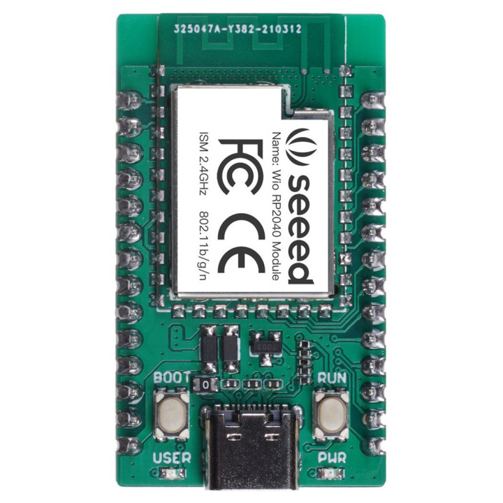 Vue de dessus du mini Dev Board Wio RP2040 - 102991555