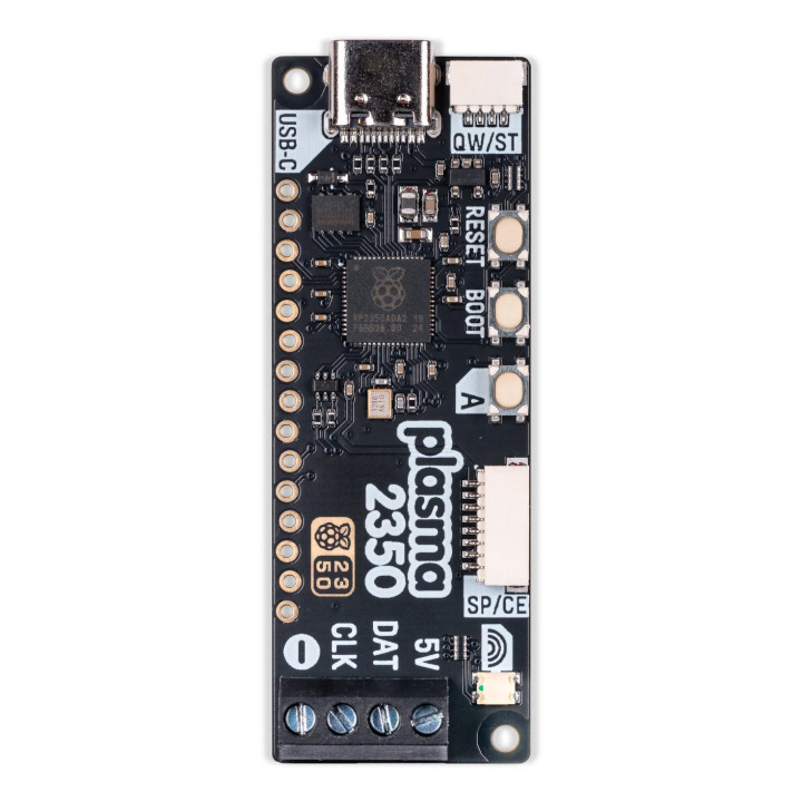 Vue de dessus su Module Pimoroni Plasma 2350 PIM723