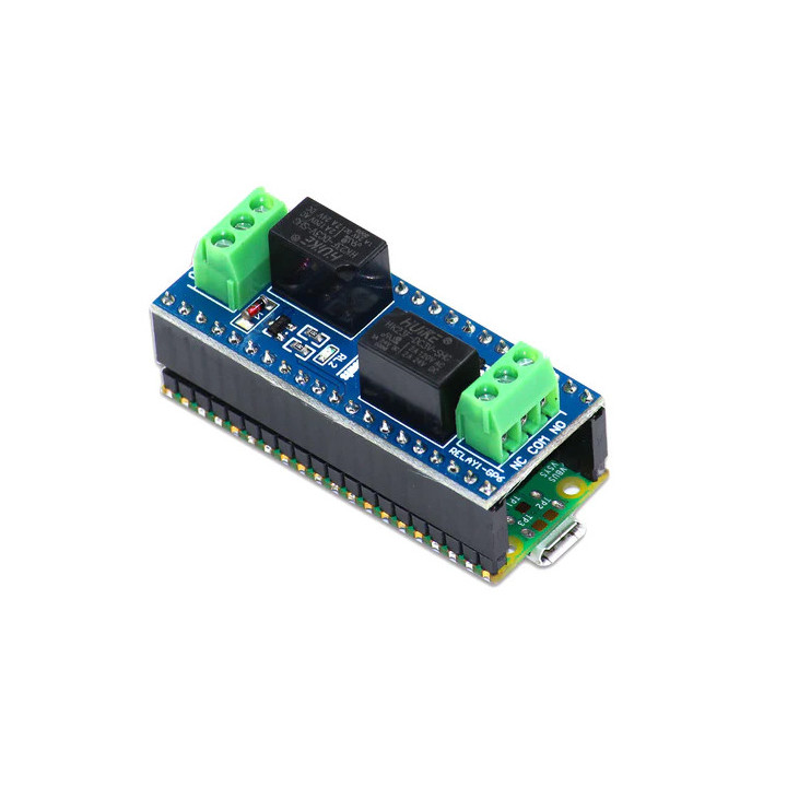 Extension 2 mini relais équipée d'une carte Raspberry Pi Pico