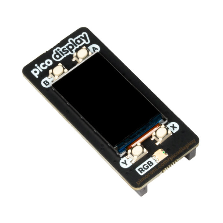 Vue de côté de l'Afficheur LCD 1,14" pour Raspberry Pi Pico