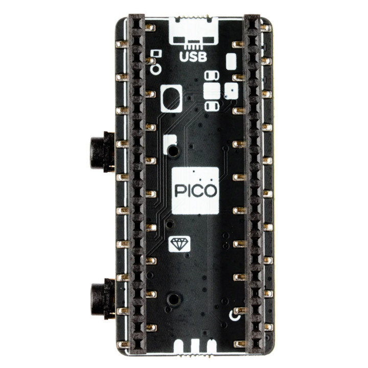 Vue arrière du module d'extension Audio pour Raspberry Pi Pico