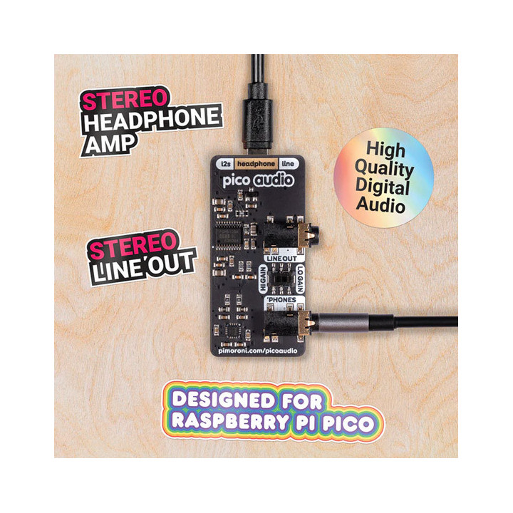 Détail du module d'extension Audio pour Raspberry Pi Pico
