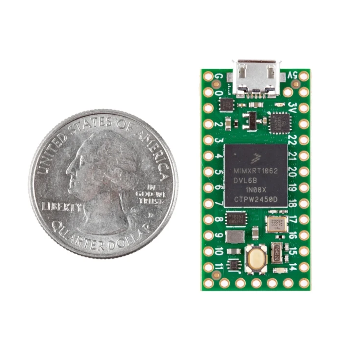 Le module Teensy 4.0 (version sans connecteur)