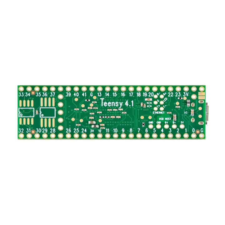 Vue arrière du module Teensy 4.1 NE ( version sans Ethernet , ni connecteur)