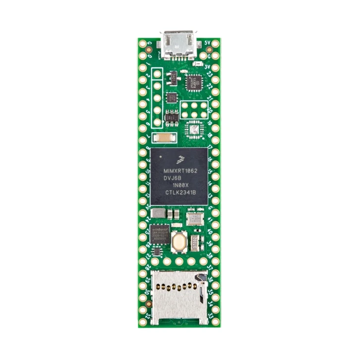 Vue de haut du module Teensy 4.1 NE ( version sans Ethernet , ni connecteur)