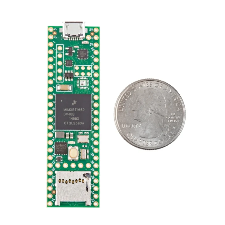 Détail du Teensy 4.1 NE verrouillable (sans Ethernet, ni connecteur)
