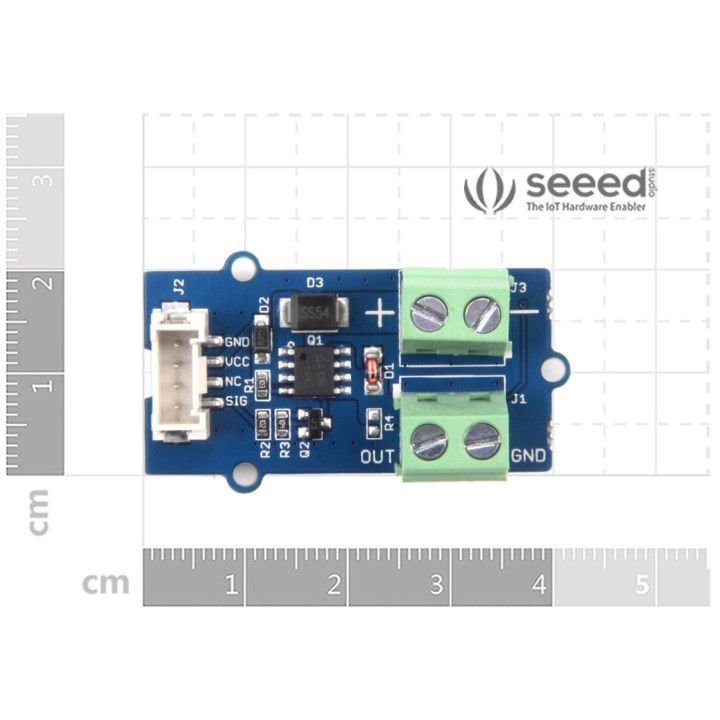 Dimensions du module Grove MOSFET 103020008 pour Arduino