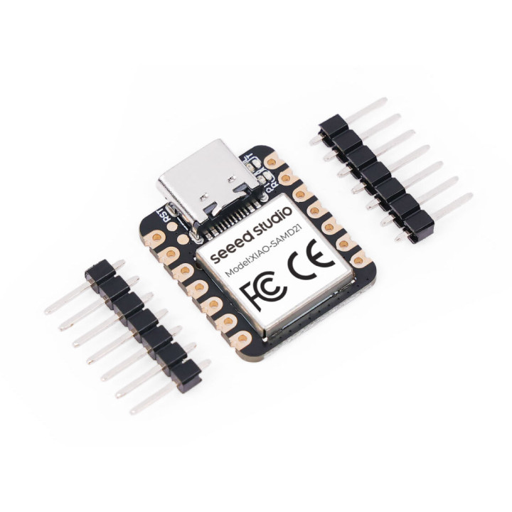 La carte Seeeduino 102010328 XIAO BASE SAMD21G18 et ses connecteurs