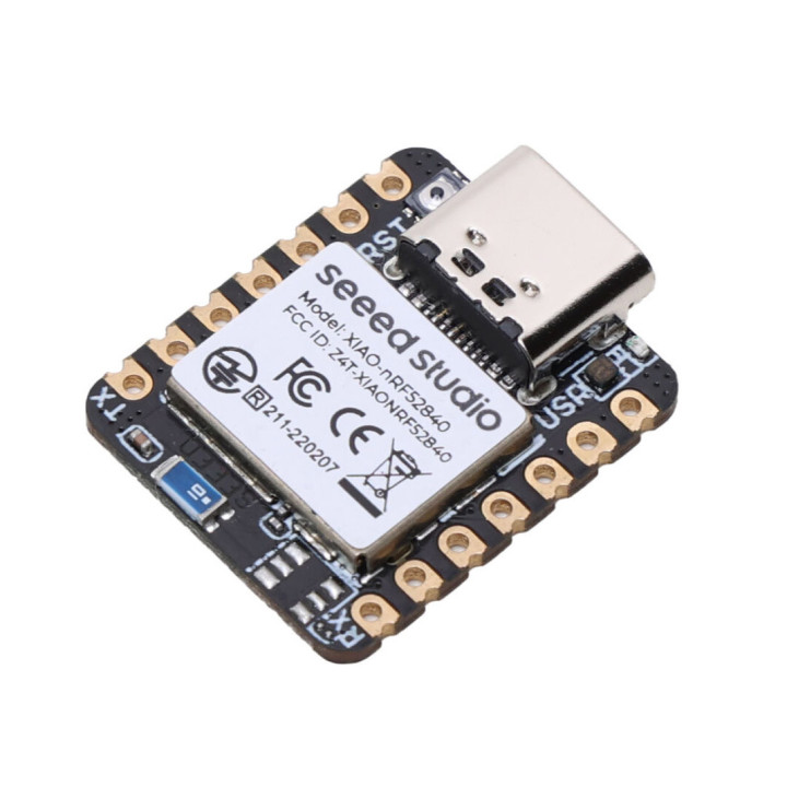 Vue de côté de la carte Seeed Studio 102010448 XIAO base BLE nRF52840