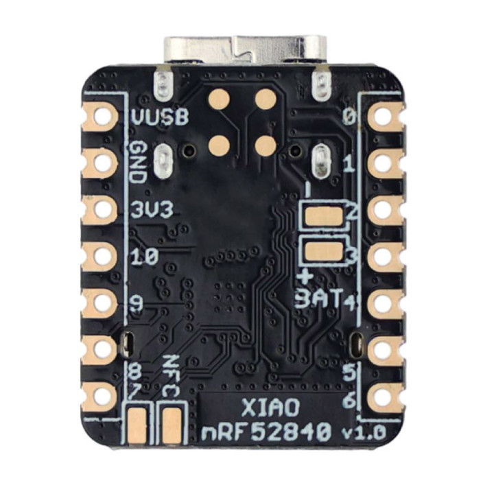 Vue de dessous de la carte Seeed Studio 102010469 XIAO BLE Sense nRF52840