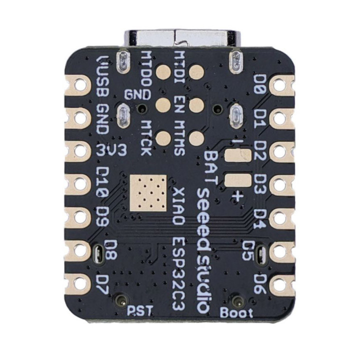 Vue de dessous de la carte Seeed Studio 113991054 XIAO base ESP32C3
