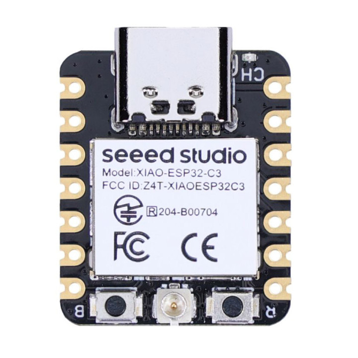 Vue du dessus de la carte Seeed Studio 113991054 XIAO base ESP32C3
