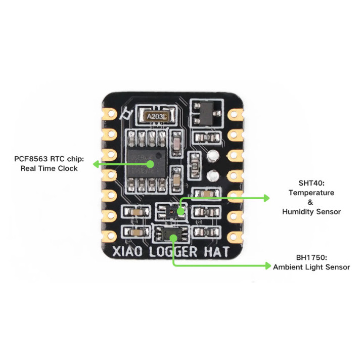 Détail du module Seeed Studio 114993446 HAT Logger pour XIAO