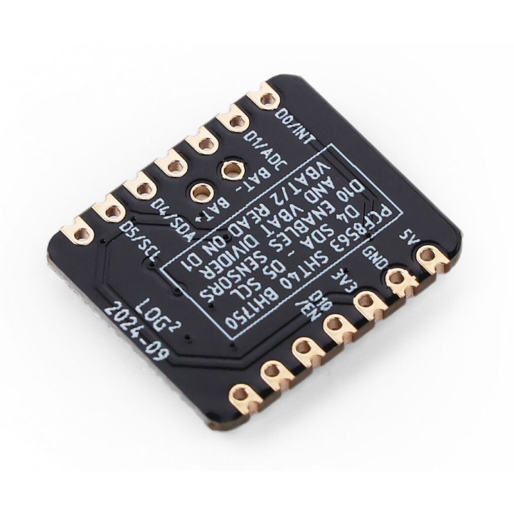 Vue de côté arrière du module Seeed Studio 114993446 HAT Logger pour XIAO