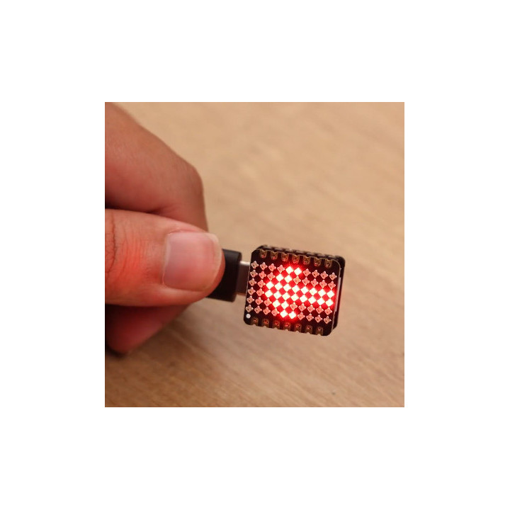 Exemple d'utilisation de la matrice 6 x 10 leds RVB Seeed Studio 104030107 pour XIAO