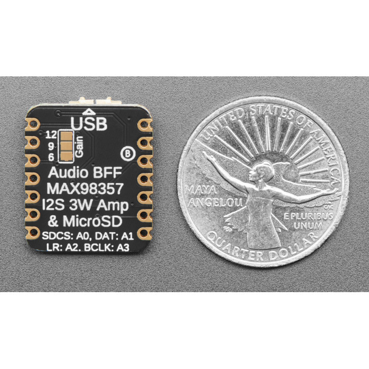 Vue arrière du module Audio I2S et microSD pour XIAO ADA5769
