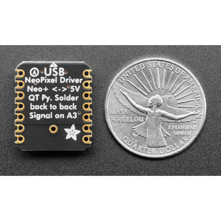 Vue arrière du module Adafruit 5645 Driver NeoPixel pour XIAO