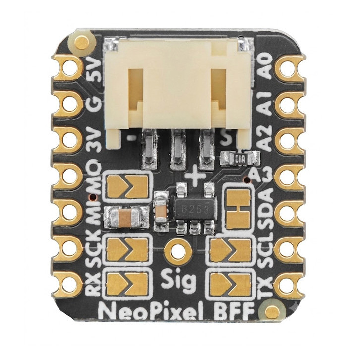 Vue de face du module Adafruit 5645 Driver NeoPixel pour XIAO