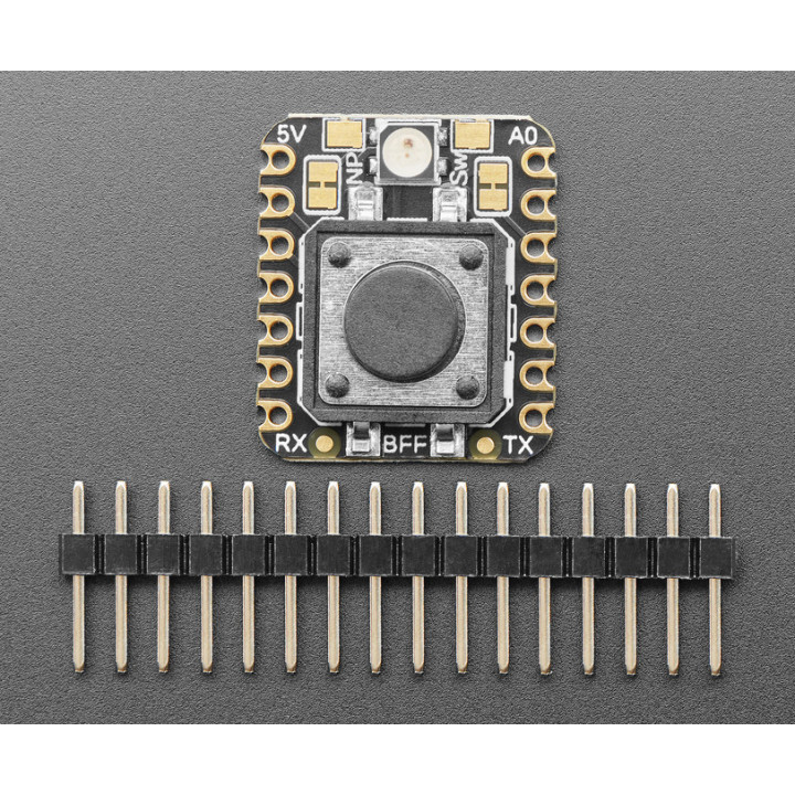 Module bouton poussoir avec led Neopixel et son connecteur pour XIAO ADA5666