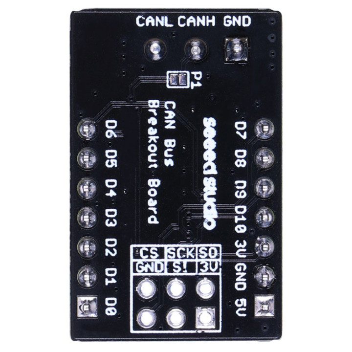 Vue de dessous du module Seeed Studio 105100001 CAN Bus pour XIAO