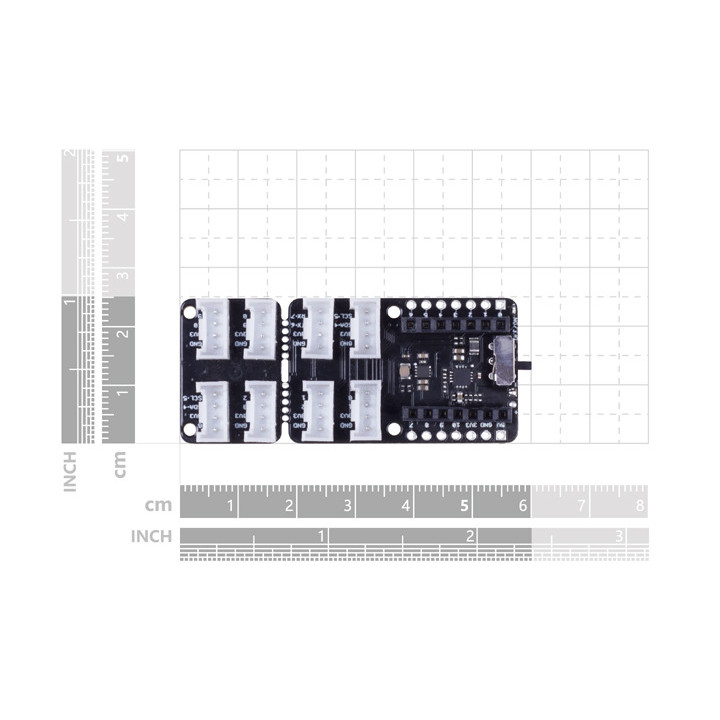 Dimensions du Shield Grove Seeed Studio 103020312 pour XIAO