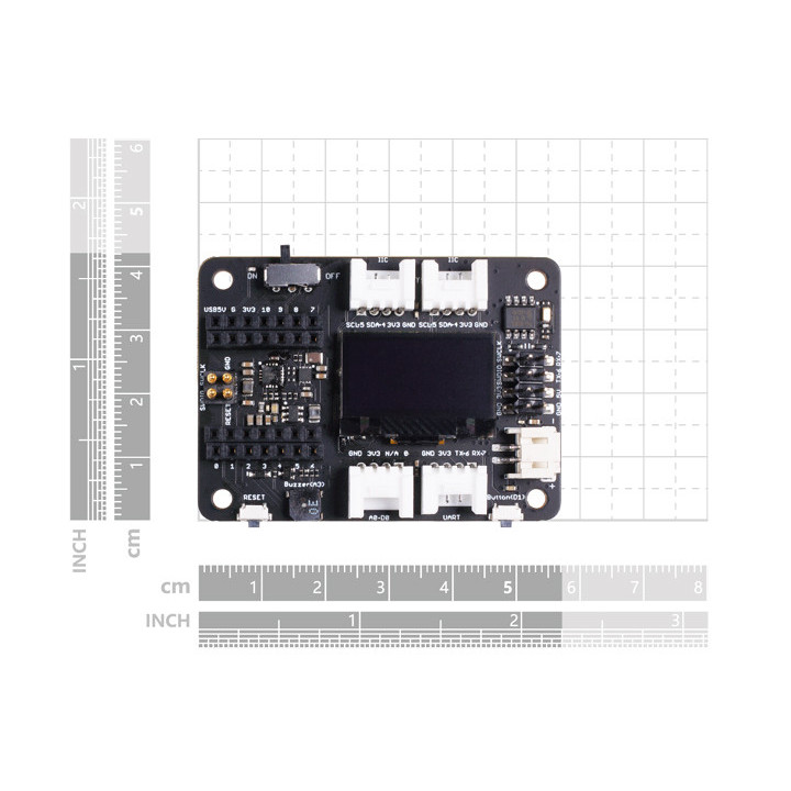 Dimensions de la carte d'expansion Seeed Studio 103030356 pour XIAO