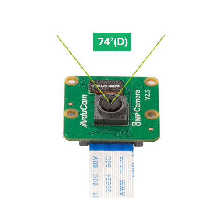 Angle de vue de la caméra 8 Mpx IMX219 B0390 pour Raspberry Pi