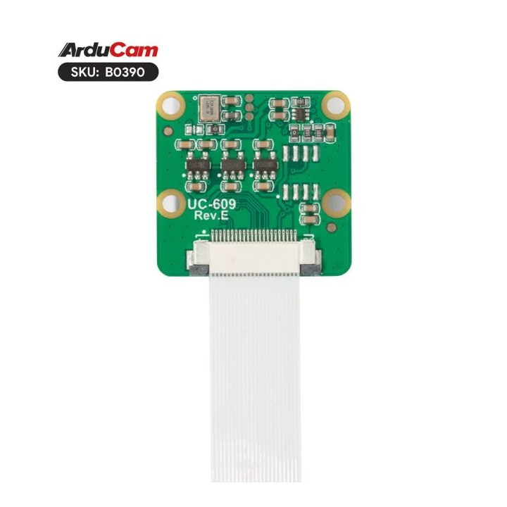 Vue arrière de la caméra 8 Mpx IMX219 B0390 pour Raspberry Pi