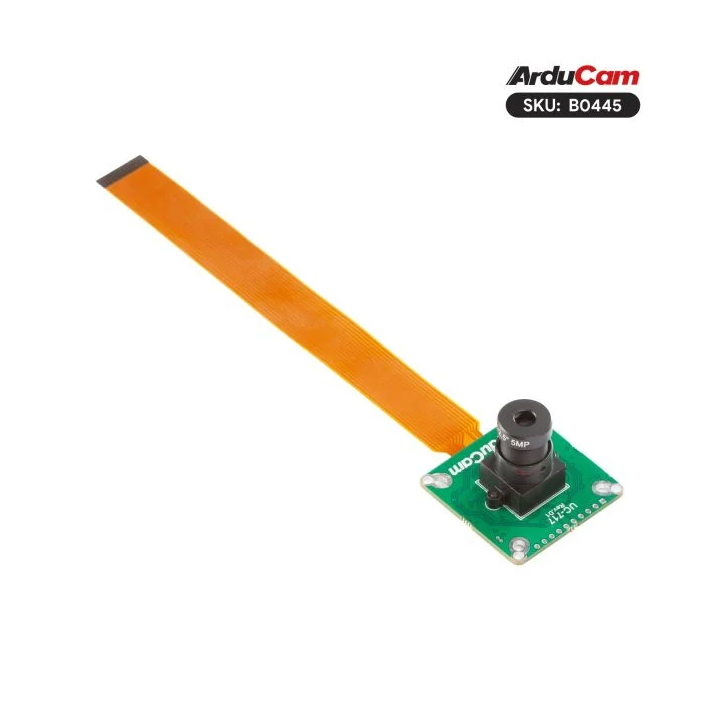 Vue complète de la caméra couleur 1.58 MP ArduCAM MX296 - B0445