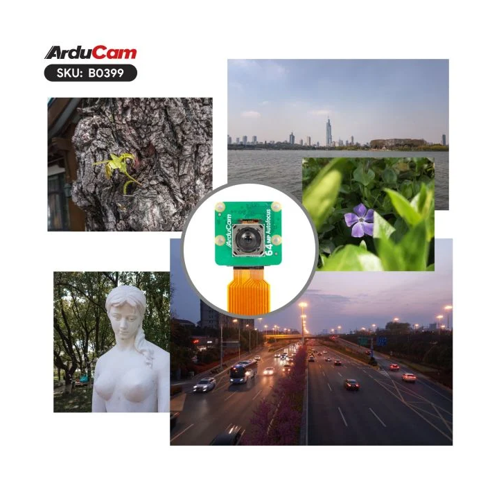 Grande qualité d'image de la caméra Autofocus 64 Mpx B0399 pour Raspberry Pi