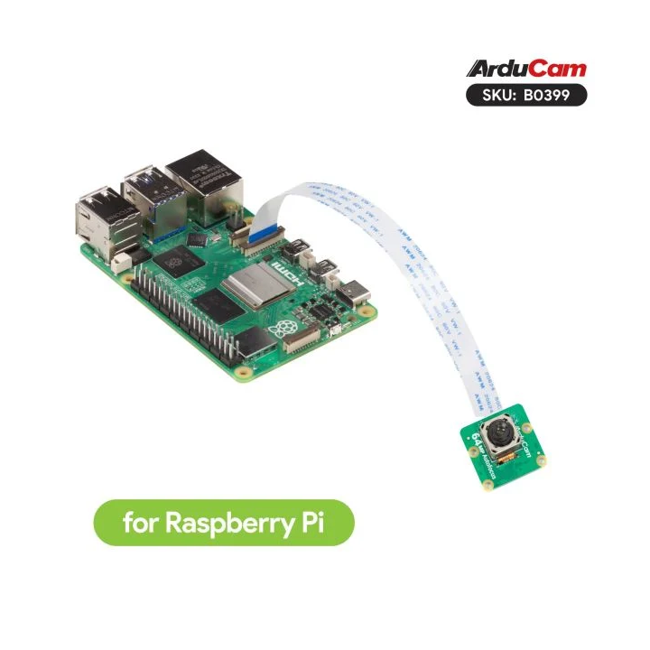 Exemple d'utilisation de la caméra avec une Raspberry (non livrée)